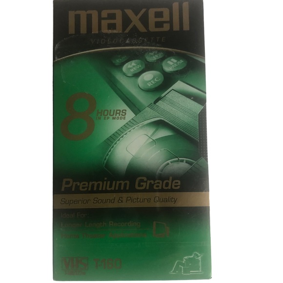 Lot of 4 Maxell T-160 Videocassette 8 Hour Premium VCR Tapes - Picture 2 of 4
